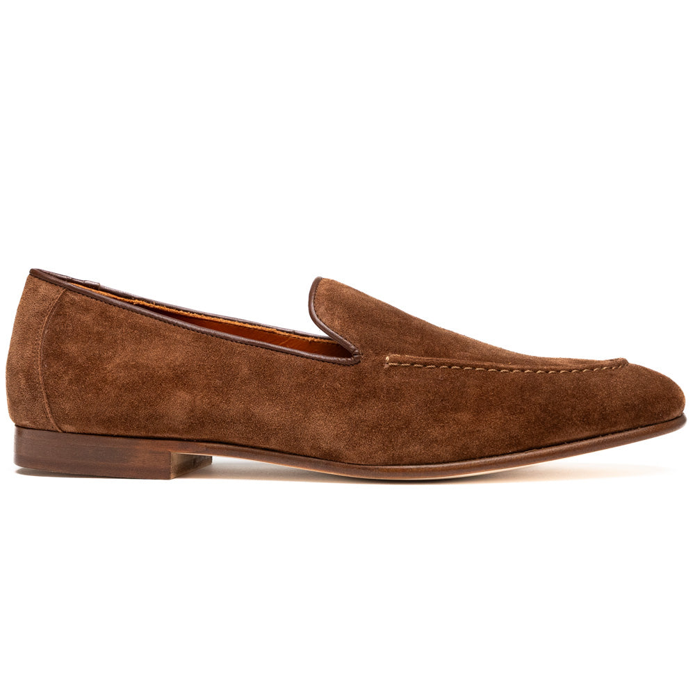 16-685-BRN BRUNO Suede Penny Loafer, Brown