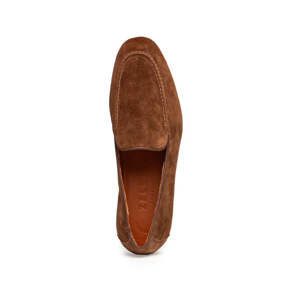 16-685-CGN BRUNO Suede Penny Loafer, Cognac
