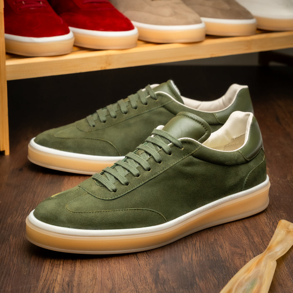 GOTTI Suede Sneaker, Olive