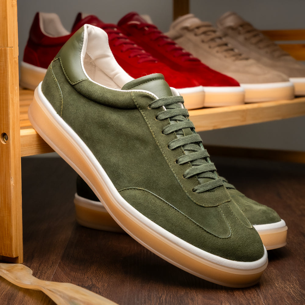 GOTTI Suede Sneaker, Olive