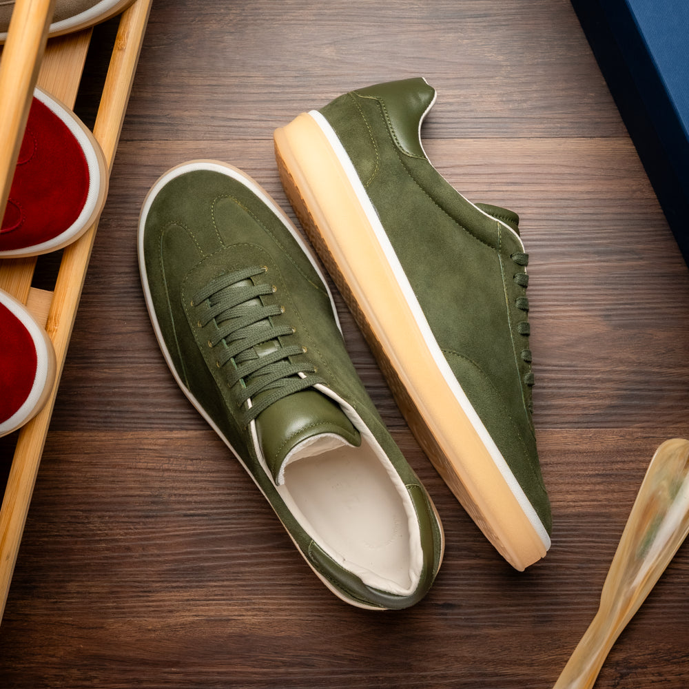 GOTTI Suede Sneaker, Olive