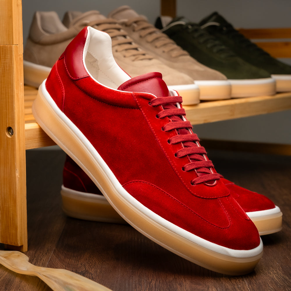 GOTTI Suede Sneaker, Red