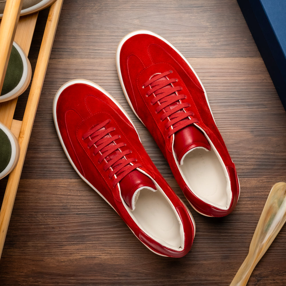 GOTTI Suede Sneaker, Red
