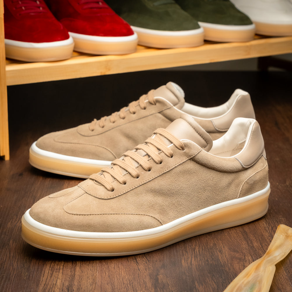 GOTTI Suede Sneaker, Taupe