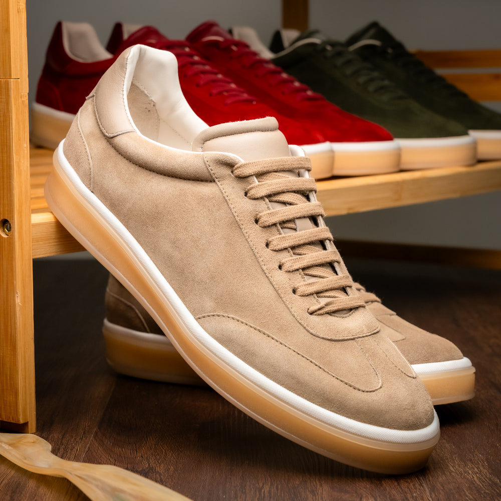 GOTTI Suede Sneaker, Taupe