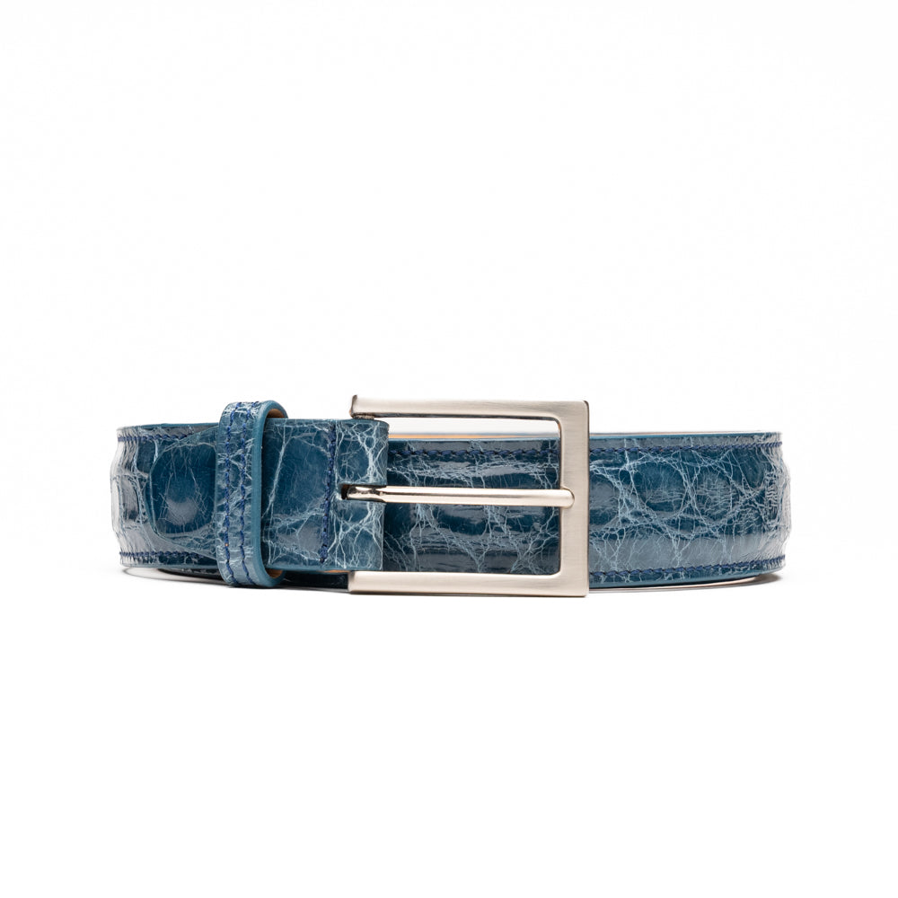 70-100-DNM ALLIGATOR Belt, Denim