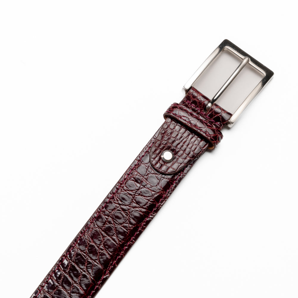 70-100-BDX ALLIGATOR Belt, Bordeaux