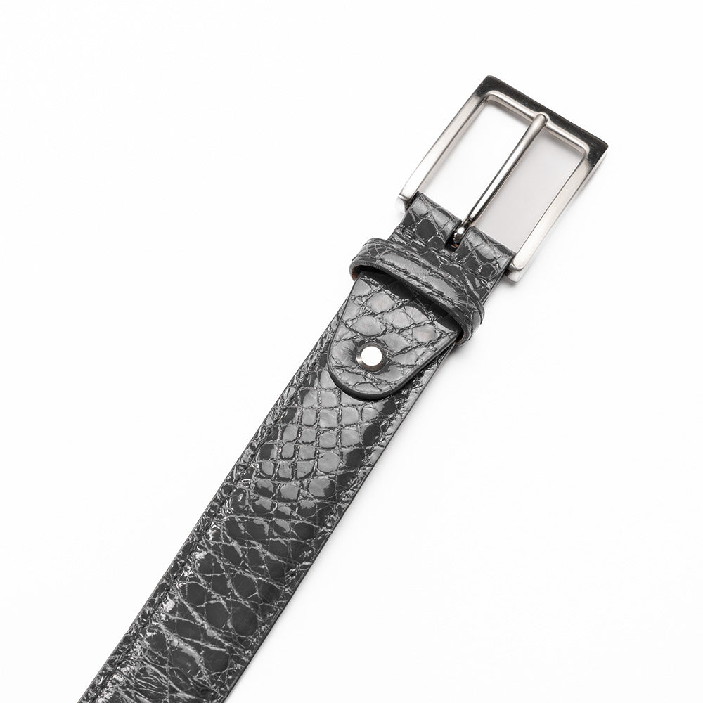 70-100-GRY ALLIGATOR Belt, Grey