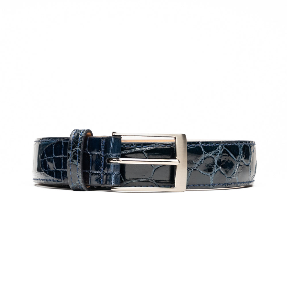 70-100-NVY ALLIGATOR Belt, Navy