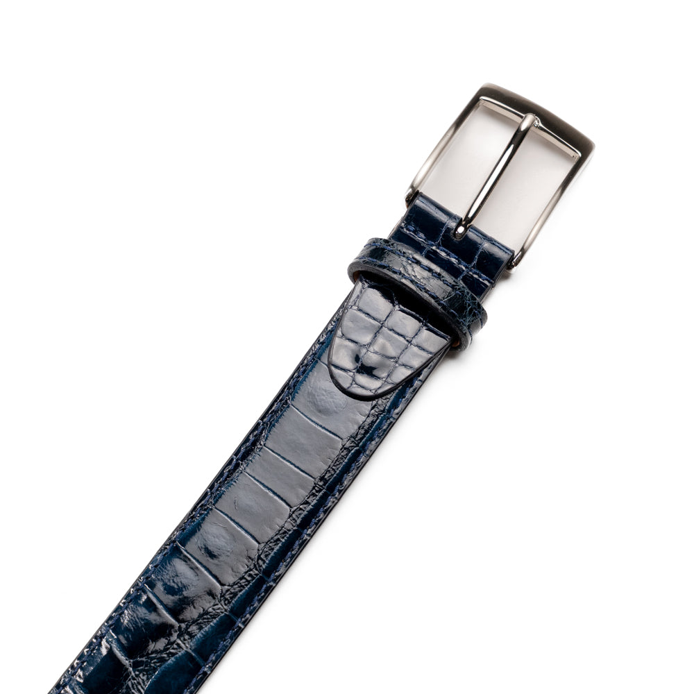 70-100-NVY ALLIGATOR Belt, Navy