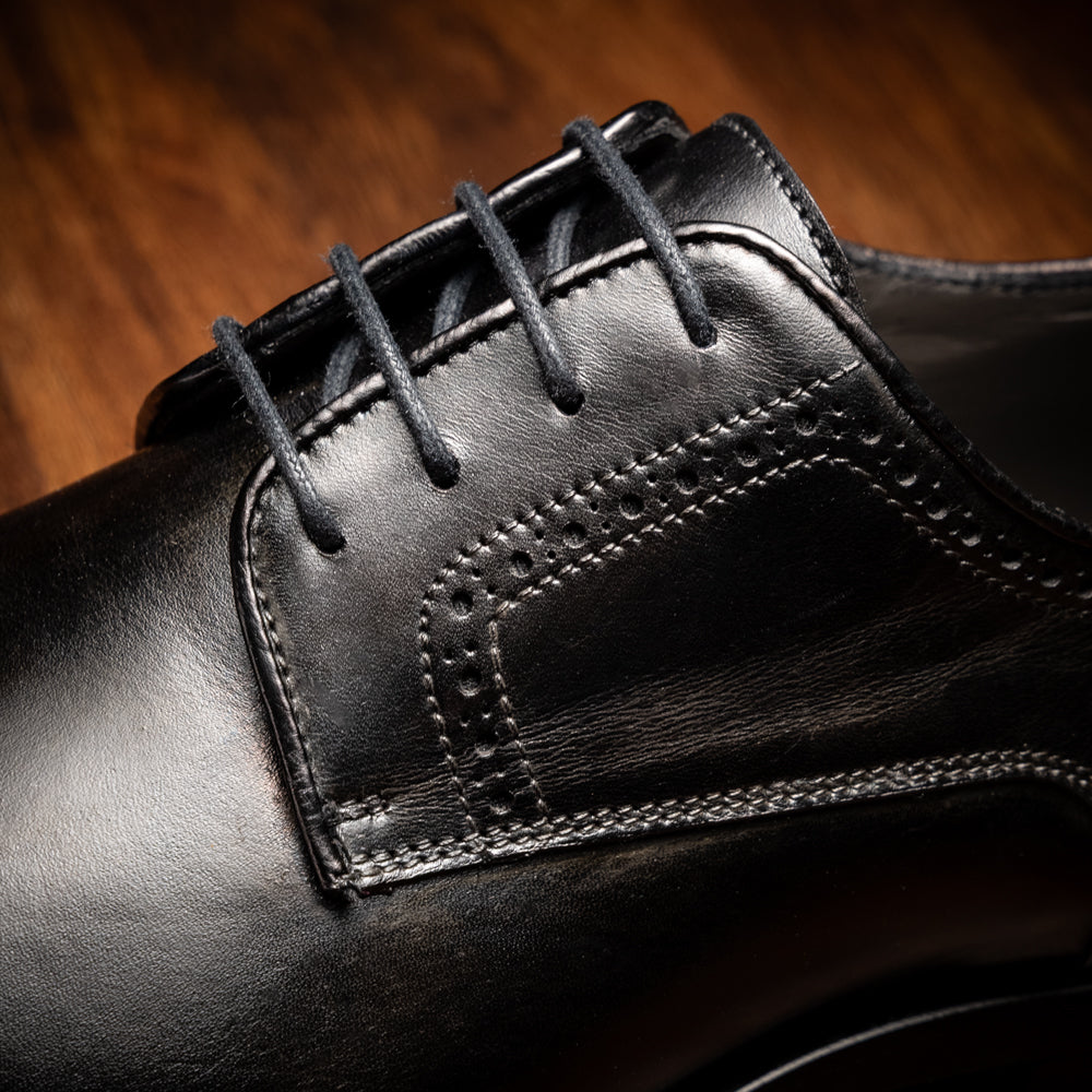 25-548-BLK GIOVANNI Italian Calfskin Lace Up Black