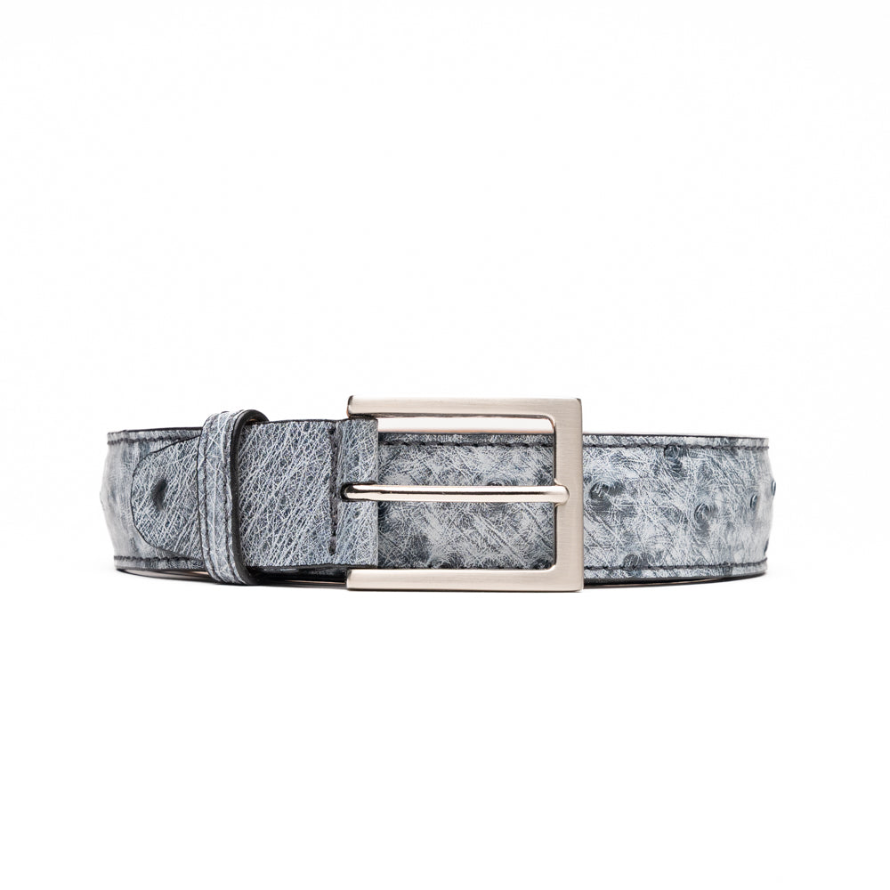 73-101-GRY Ostrich Quill Belt, Grey