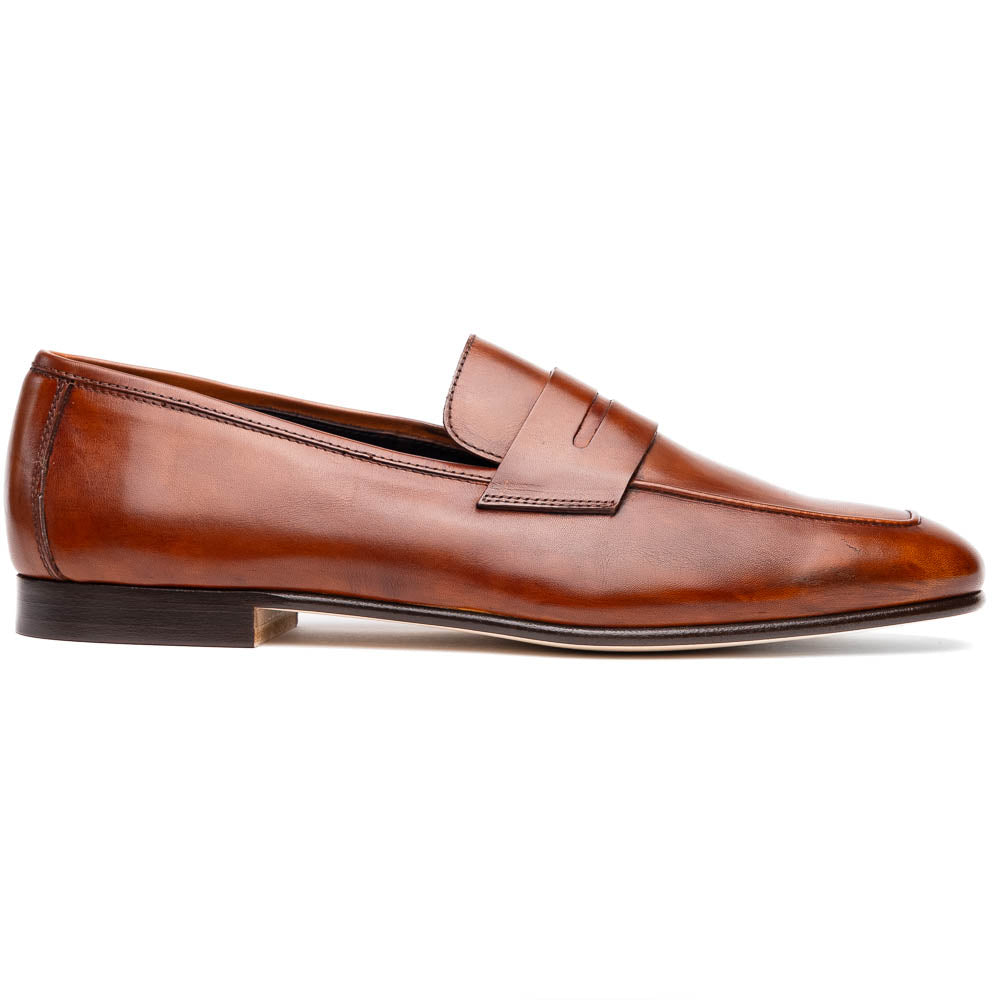 Zelli Tippa Italian Calfskin Penny Loafers Cognac (15-750-CGN)Size  9 New Arrivals main image 3