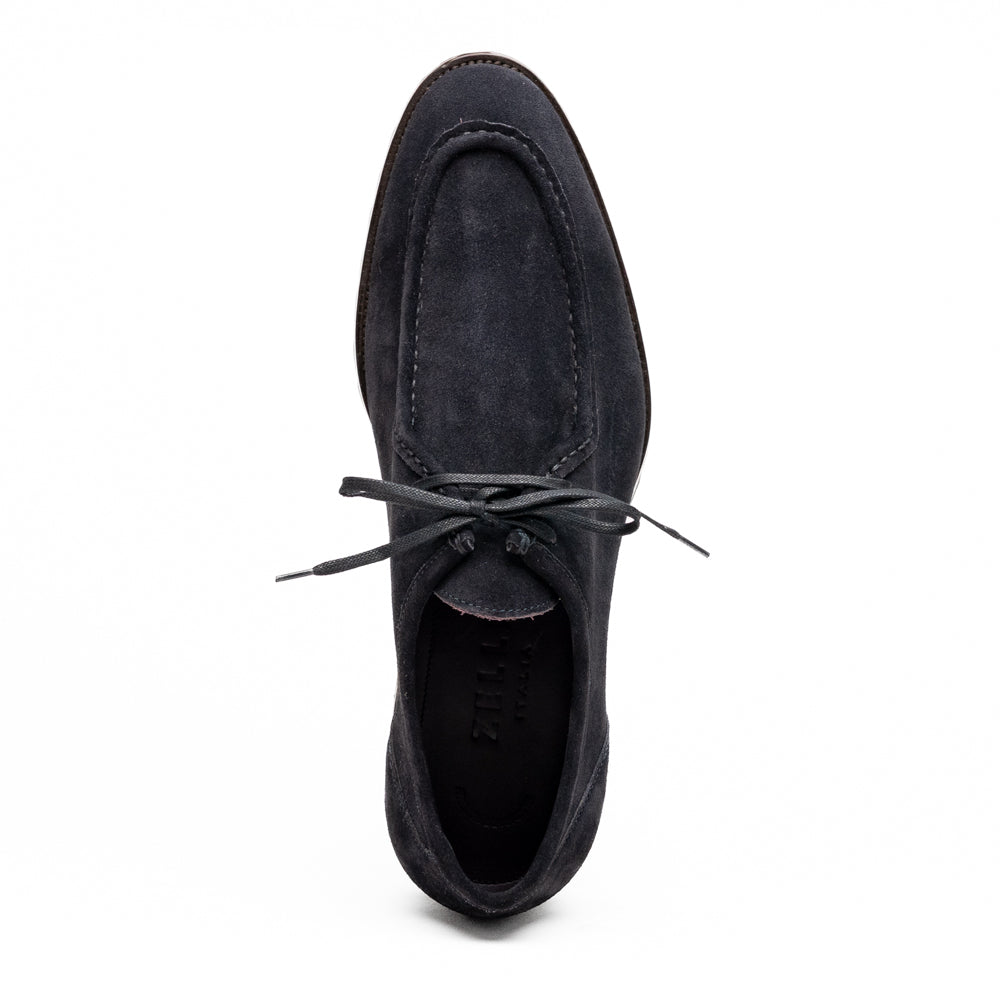 26-303-NVY WALLABY Suede Lace Up, Navy