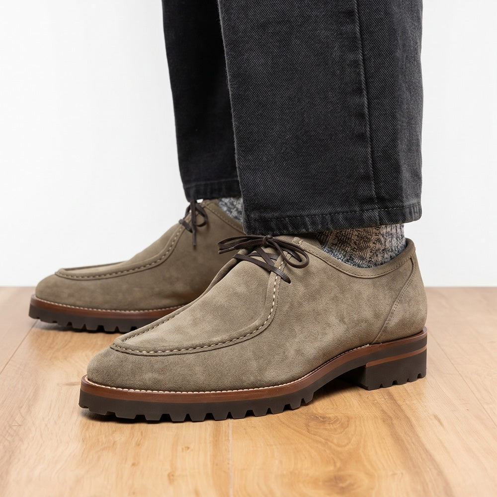 26-303-SGE WALLABY Suede Lace Up, Sage