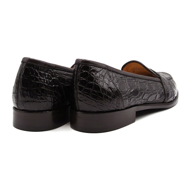 Portofino Double-Buckle Crocodile Loafers