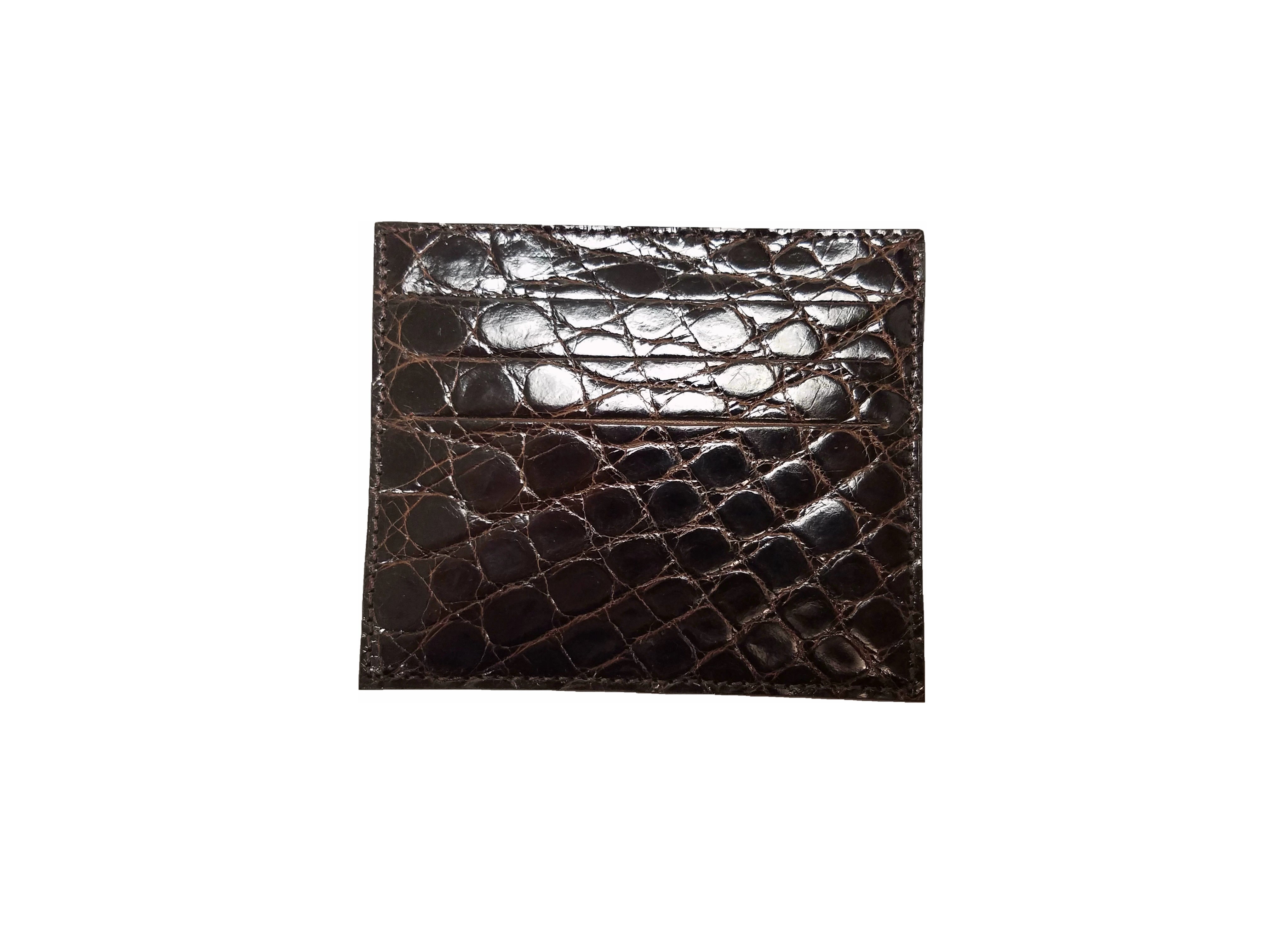O-81-550 Caiman Card Holder-Nicotine