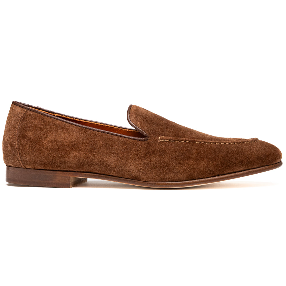 16-685-CGN BRUNO Suede Penny Loafer, Cognac