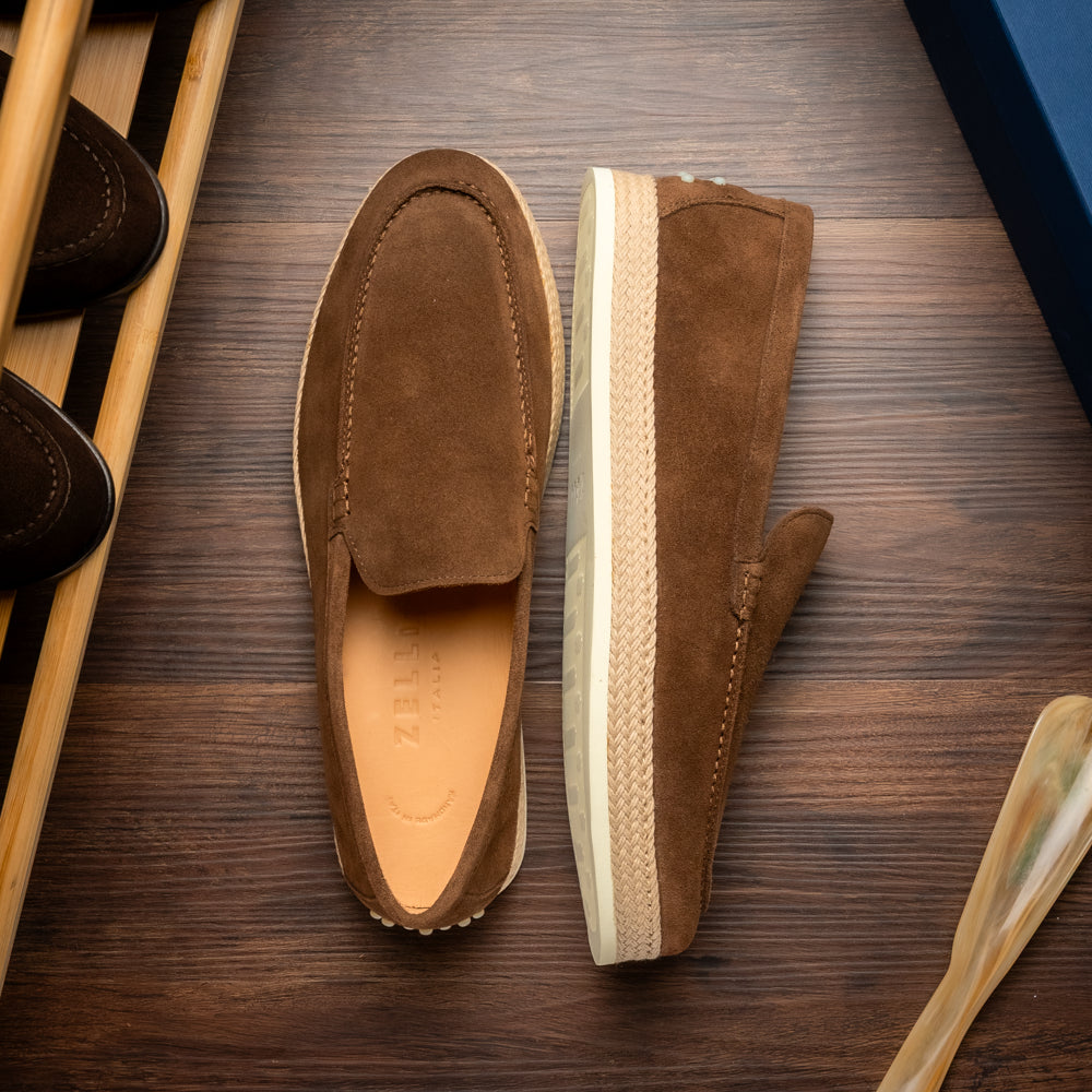 AMATO Suede Loafer, Chocolate Brown