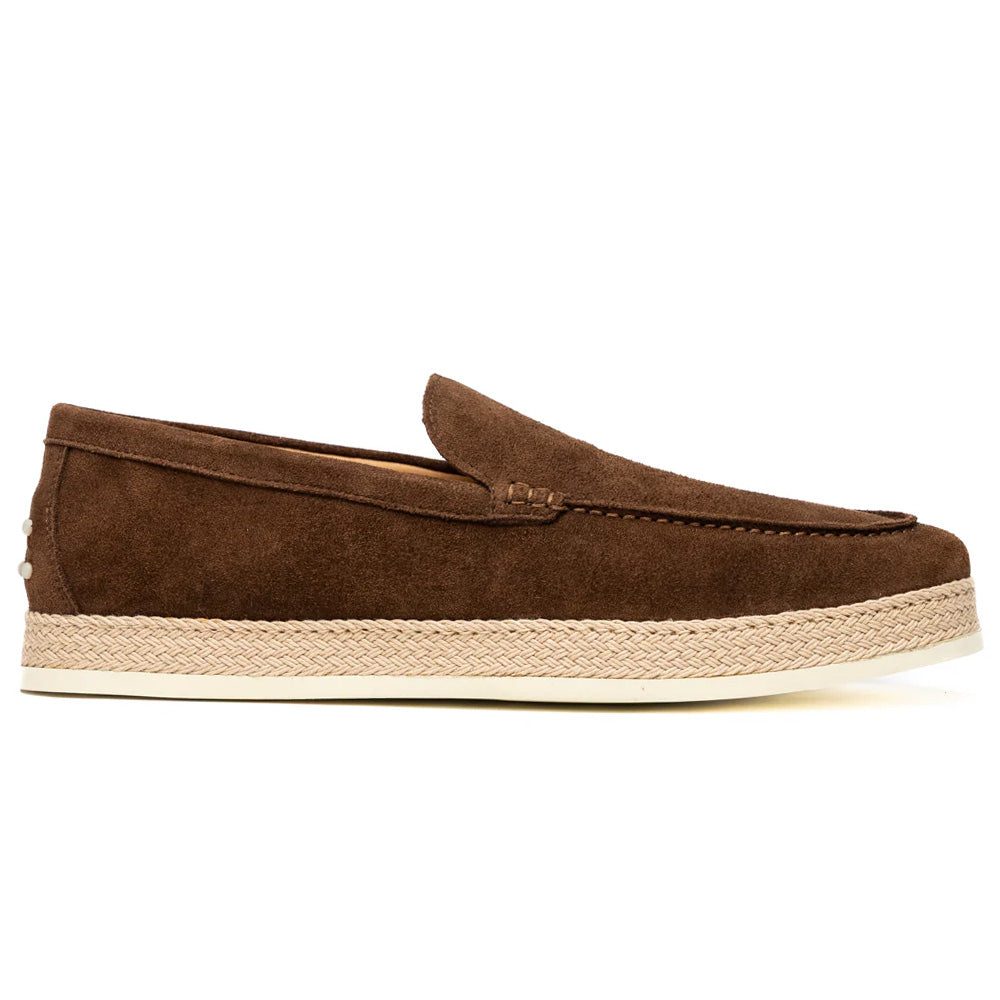 AMATO Suede Loafer, Chocolate Brown