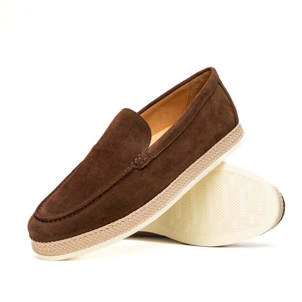 AMATO Suede Loafer, Chocolate Brown