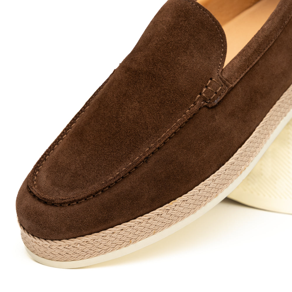 AMATO Suede Loafer, Chocolate Brown