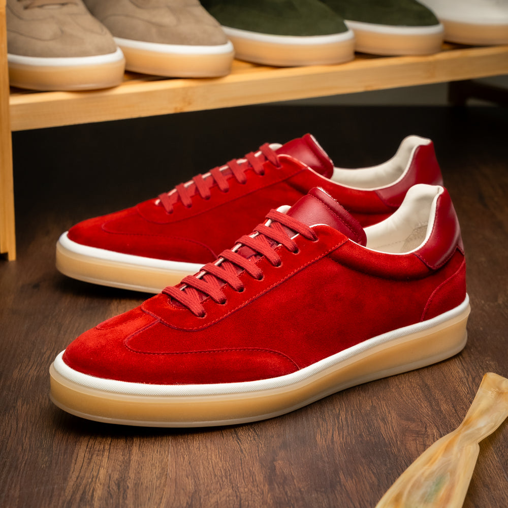 GOTTI Suede Sneaker, Red