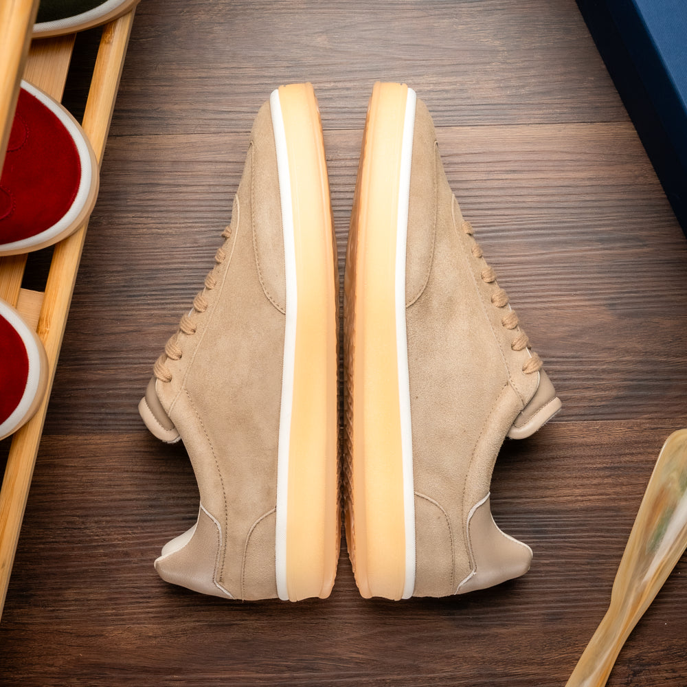 GOTTI Suede Sneaker, Taupe