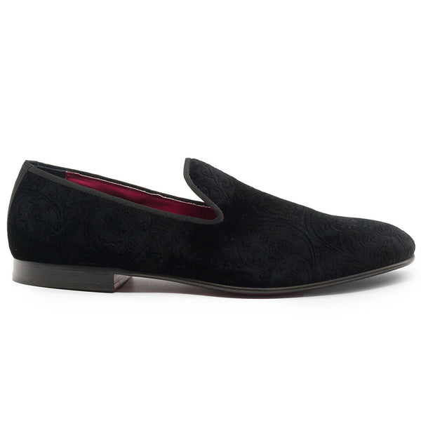 10-520-BLK FORMAL II Velvet Tuxedo Shoe, Black