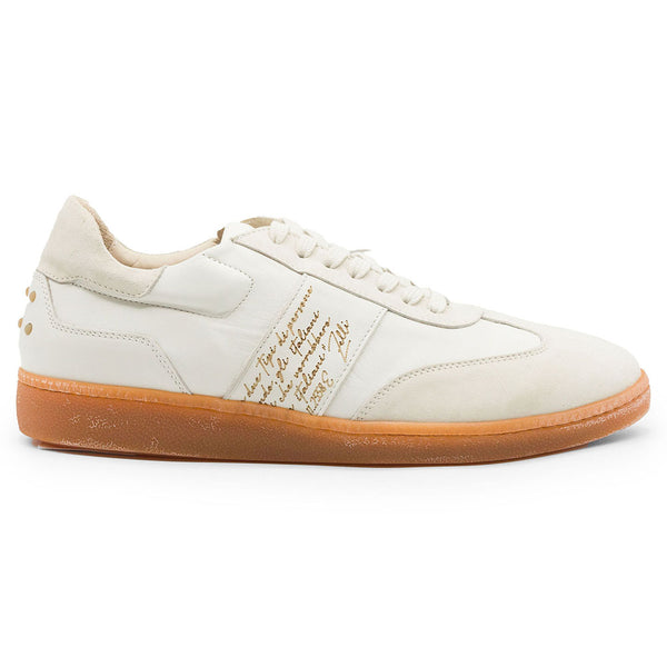 65-400-WHT SHIZZO Signature Leather Sneakers, White