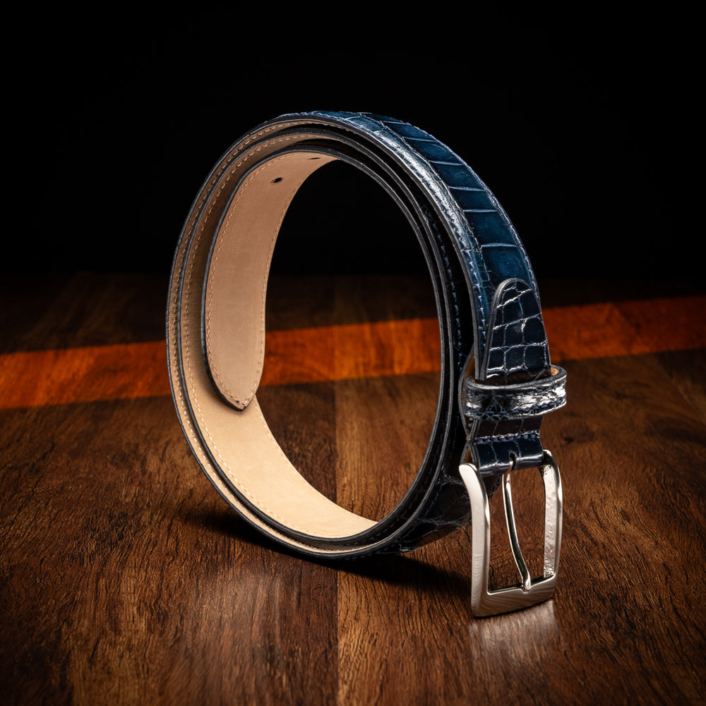70-100-NVY ALLIGATOR Belt, Navy