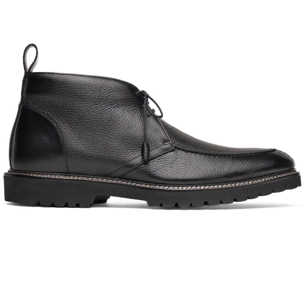 48-595-BLK CAMPO HIGH Deerskin Chukka Boot, Black