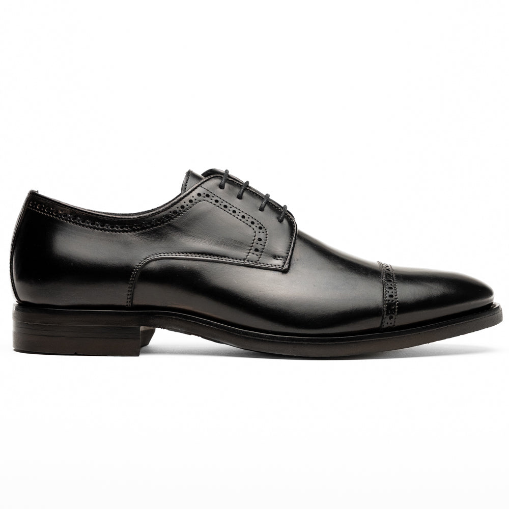 25-548-BLK GIOVANNI Italian Calfskin Lace Up Black