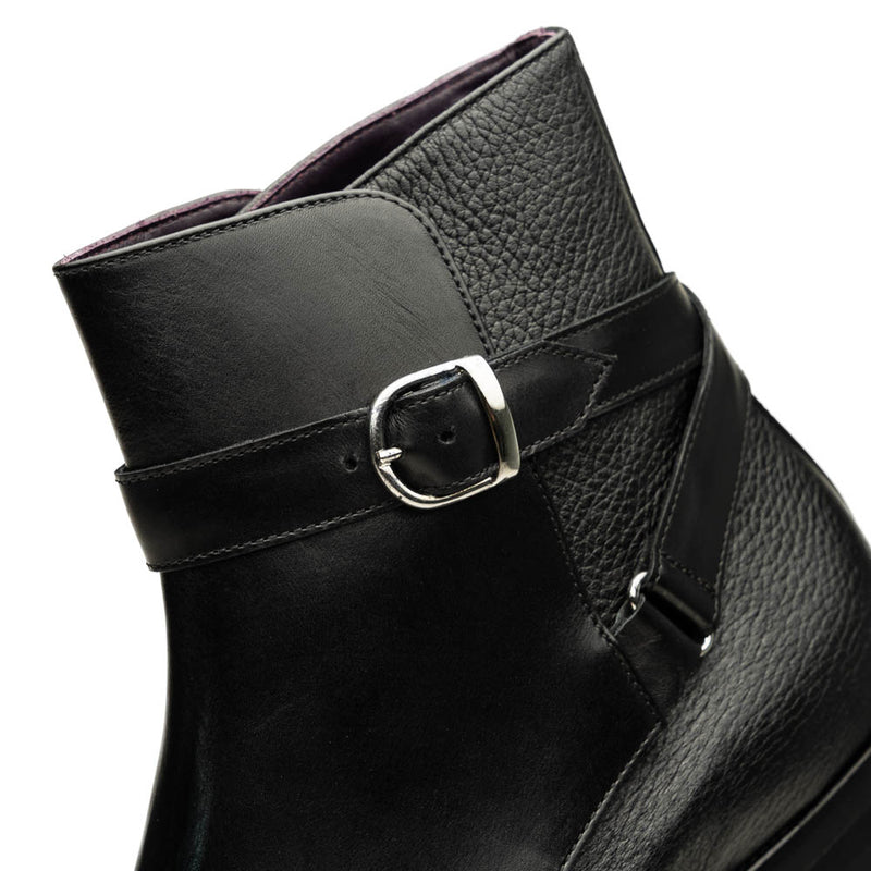 45-600-BLK Jodphur Italian Calfskin Boot, Black