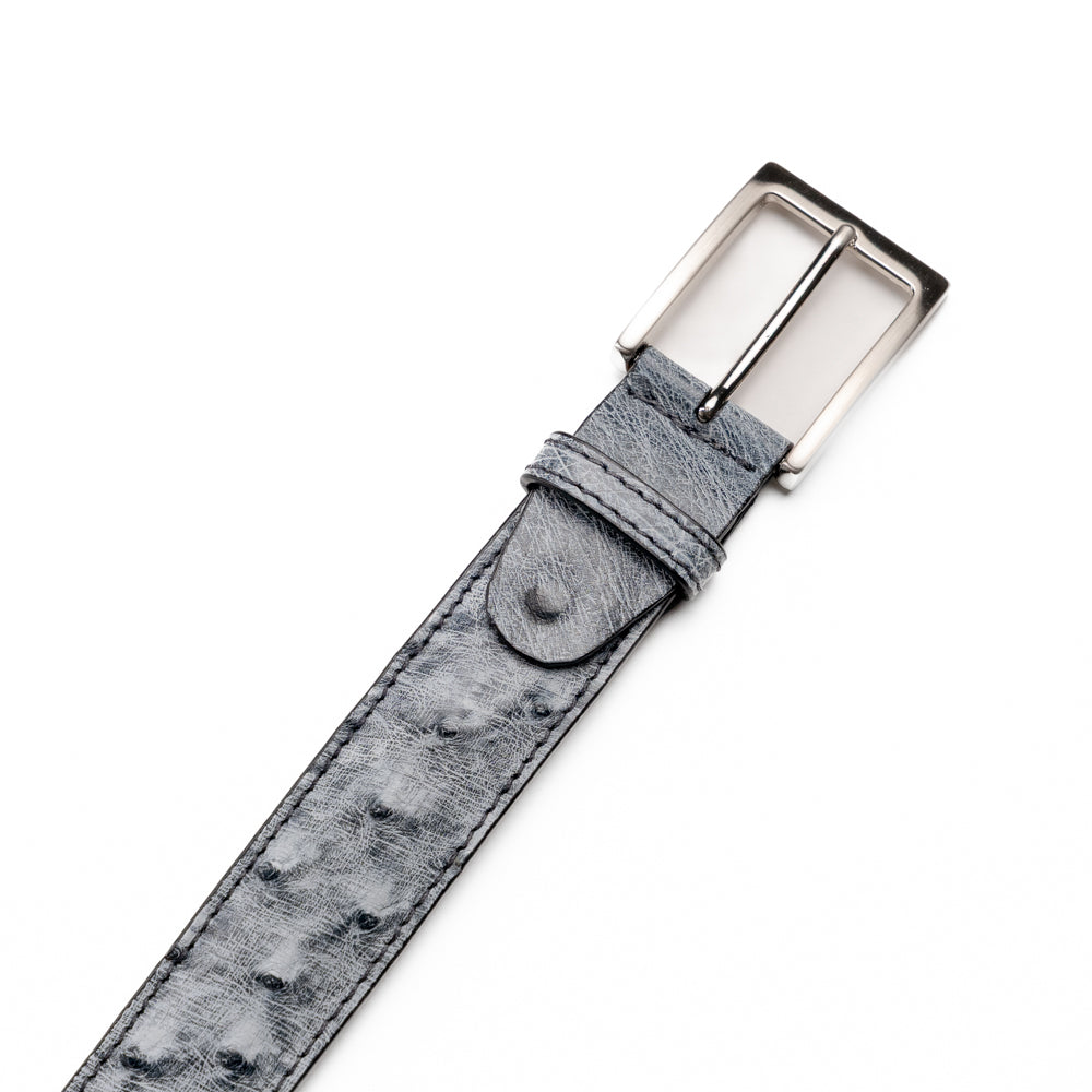 73-101-GRY Ostrich Quill Belt, Grey