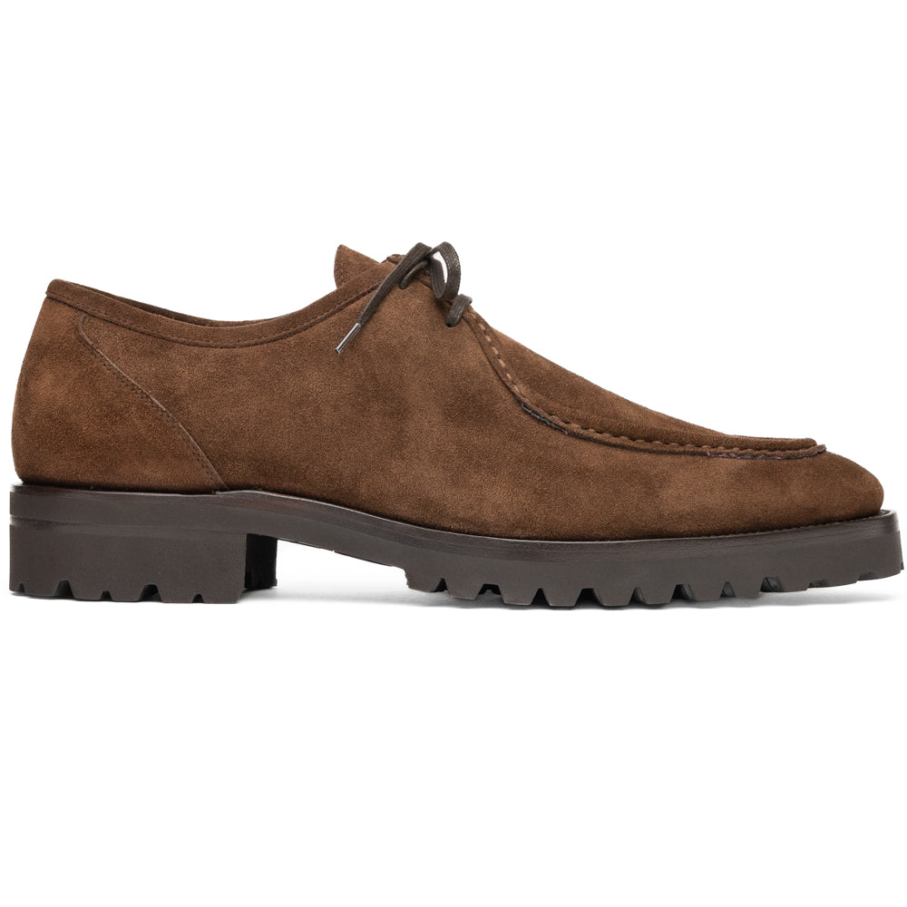 26-303-CHO WALLABY Suede Lace Up, Chocolate