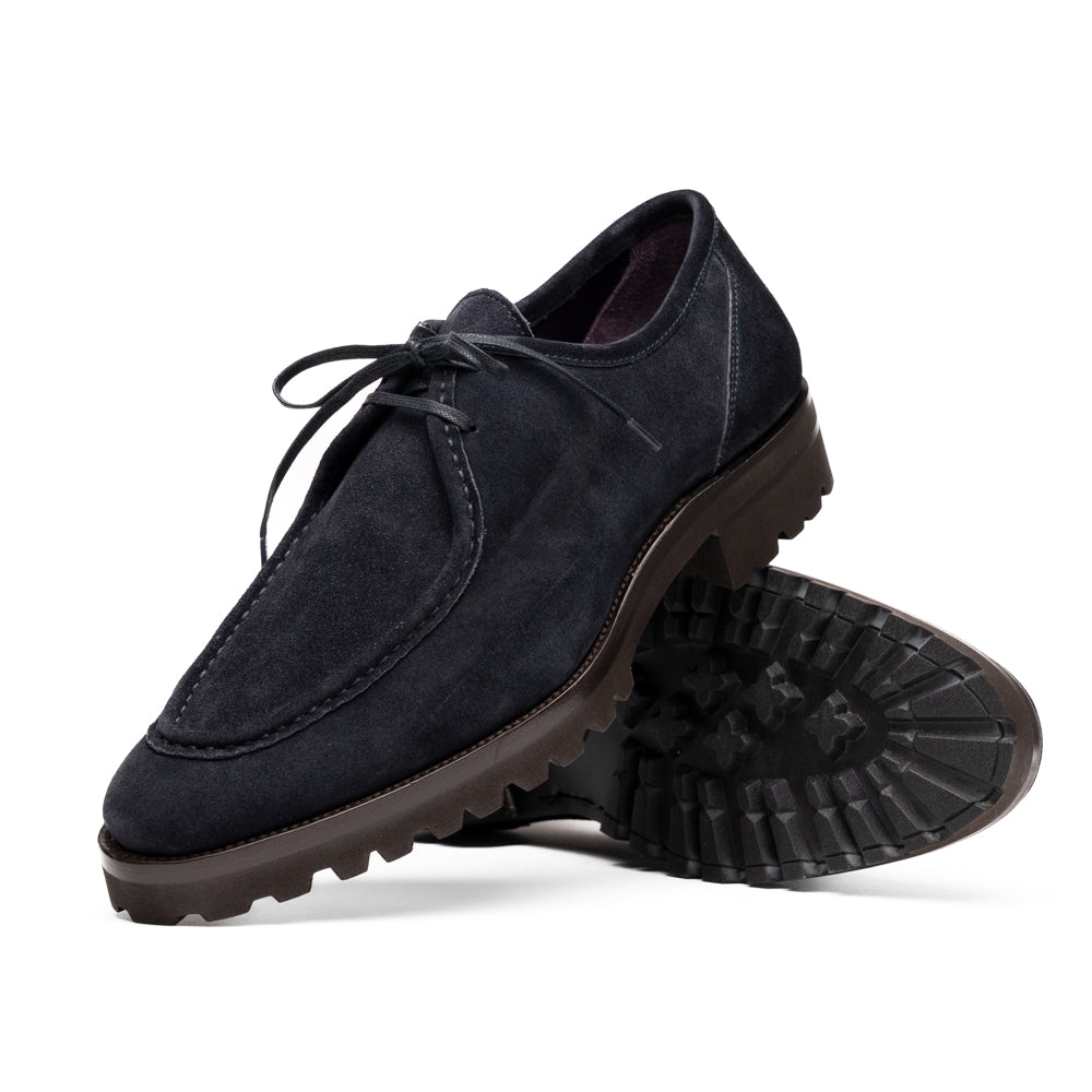 26-303-NVY WALLABY Suede Lace Up, Navy