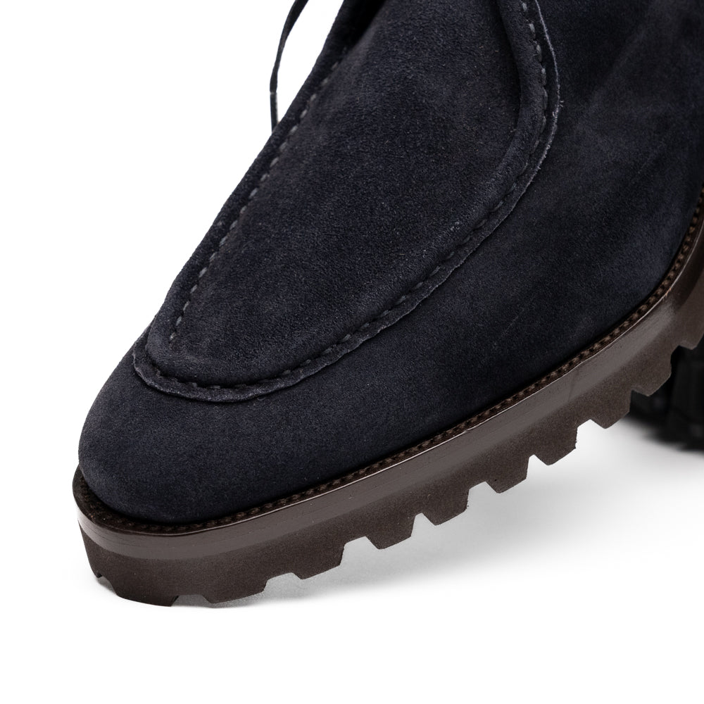 26-303-NVY WALLABY Suede Lace Up, Navy