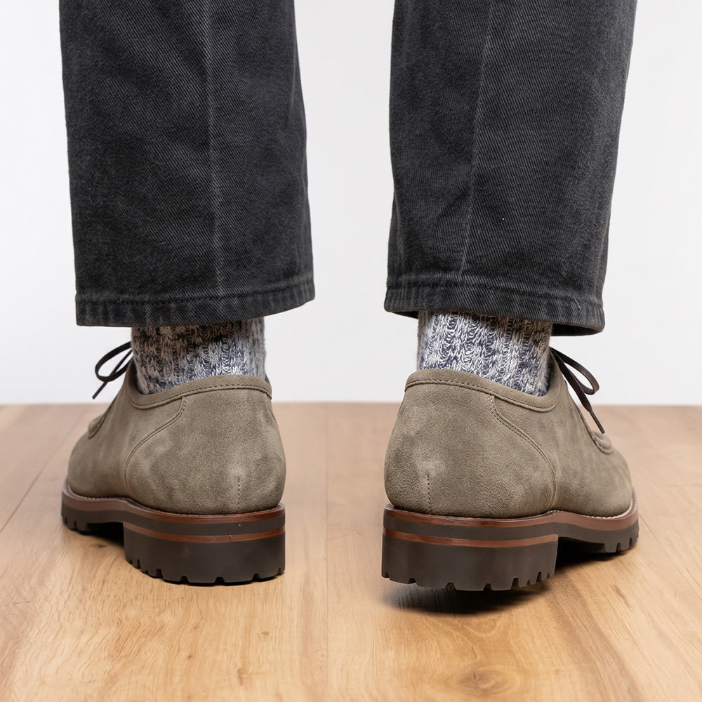 26-303-SGE WALLABY Suede Lace Up, Sage