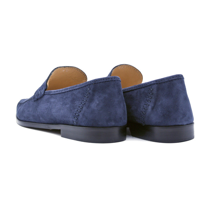 16-500-NVY PARMA Sueded Loafer, Navy