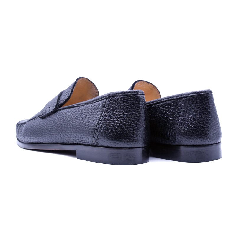 19-025-BLK PARMA Peccary Loafer, Black