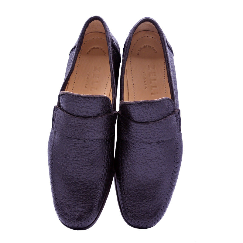 19-025-BRN PARMA Peccary Loafer, Brown