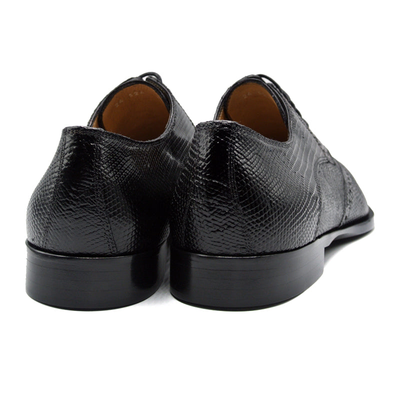 24-524-BLK STEFANO Teju Lizard Lace Up, Black