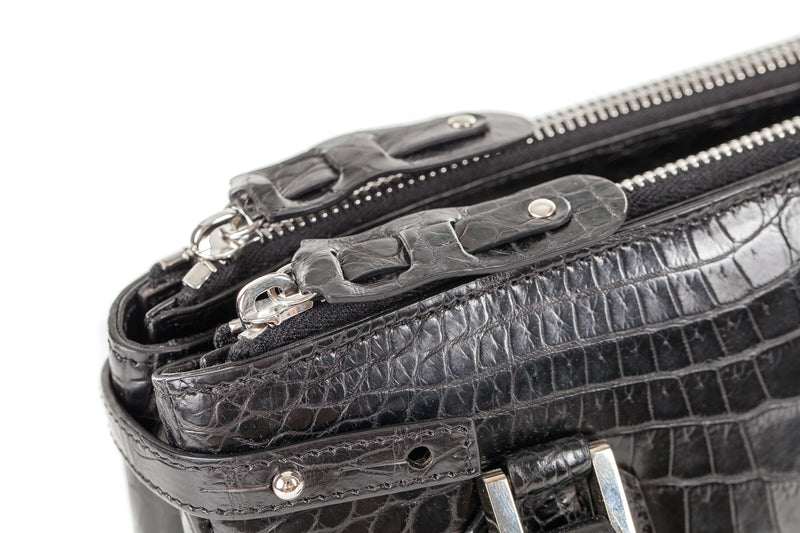 Black Crocodile Luxury Purse - Possala Designs