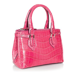 30-657-PNK THE JULIETTE Gracen Nile Crocodile Handbag, Pink