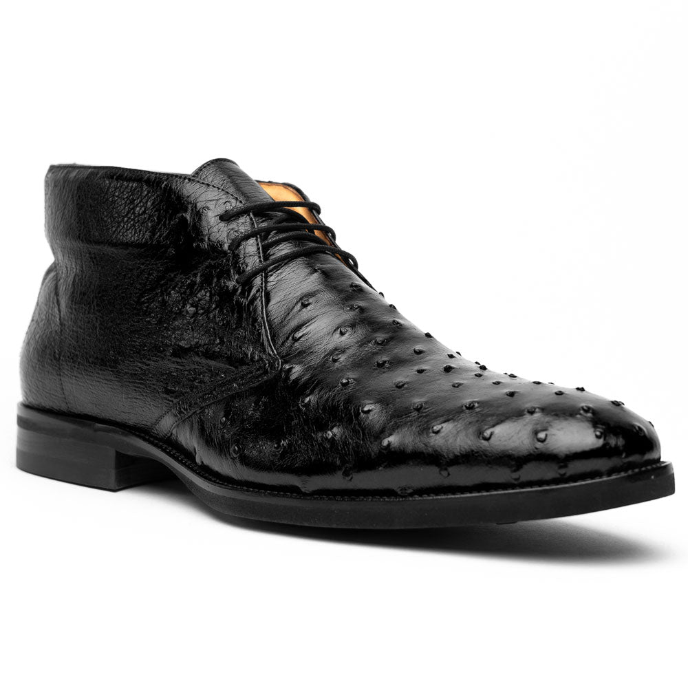 63-112-BLK RIO Ostrich Quill Sneakers, Black Denim – Zelli Italia