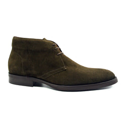 46-592-OLV MARCO Suede Calfskin Chukka Boot, Olive