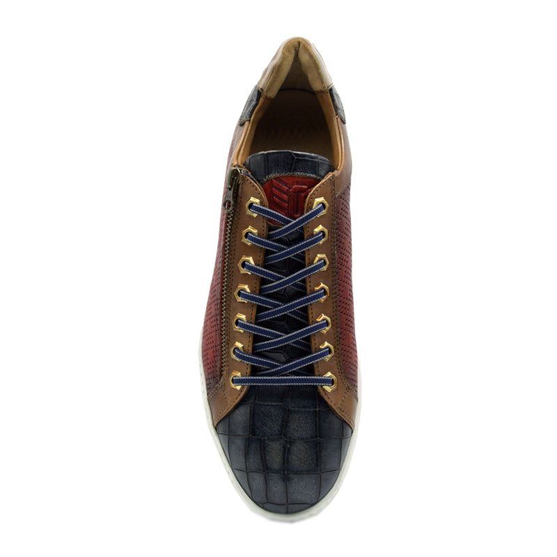 Maseratti Vidal 6002 Embossed Crocodile / Caiman Sneakers Red (Limited Edition)