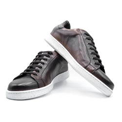 SMPL-SK-020 Calfskin with Crocodile Sneaker Size 9
