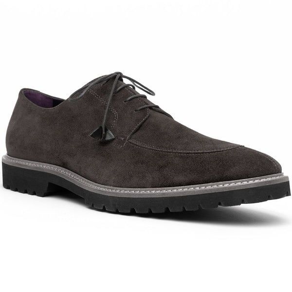 26-220-GRY CAMPO Sueded Goatskin Lace Up, Grey